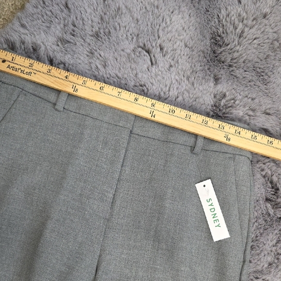 Sydney wide-leg Cropped Ankle Grey pant in four-season stretch Size 8 - Picture 7 of 13
